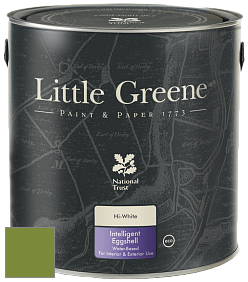 Краска Little Greene Intelligent Eggshell полуматовая моющаяся краска цвет NCS S 3060-G40Y 