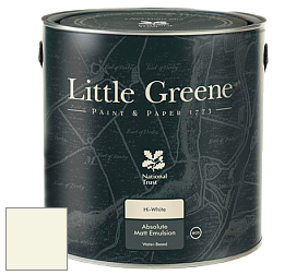 Краска Little Greene Absolute Matt Emulsion матовая краска для потолка цвет LG329 Silent White