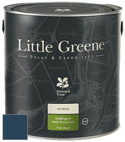 Краска Little Greene Ultimatt Intelligent Matt Emulsion матовая моющаяся краска цвет LG257 Royal Navy