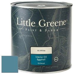 Краска Little Greene Interior Oil Eggshell полуматовая масляная краска цвет LG260 Air Force Blue