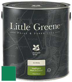 Краска Little Greene Ultimatt Intelligent Matt Emulsion матовая моющаяся краска цвет RAL 6032 