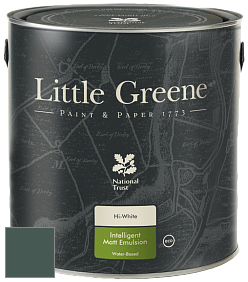 Краска Little Greene Ultimatt Intelligent Matt Emulsion матовая моющаяся краска цвет LG306 Three Farm Green
