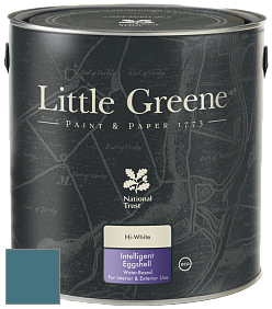 Краска Little Greene Intelligent Eggshell полуматовая моющаяся краска цвет NCS S 5030-B10G 