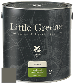 Краска Little Greene Ultimatt Intelligent Matt Emulsion матовая моющаяся краска цвет RAL 7039 