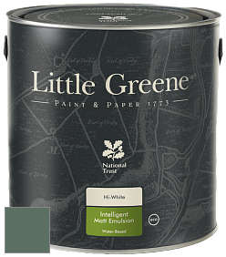 Краска Little Greene Ultimatt Intelligent Matt Emulsion матовая моющаяся краска цвет LG305 Ho Ho Green