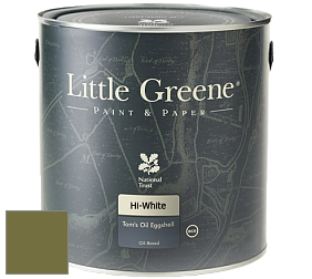 Краска Little Greene Tom’s Oil Eggshell полуматовая масляная краска цвет NCS S 5040-G60Y 