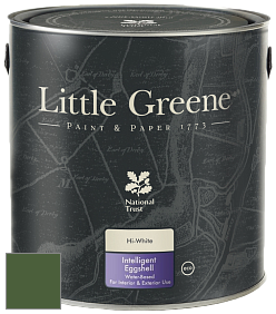 Краска Little Greene Intelligent Eggshell полуматовая моющаяся краска цвет NCS S 5540-G30Y 
