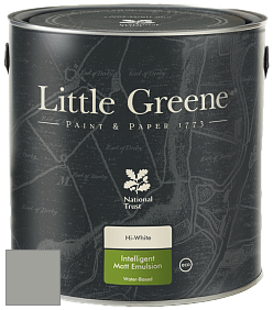 Краска Little Greene Ultimatt Intelligent Matt Emulsion матовая моющаяся краска цвет LG225 Urbane Grey