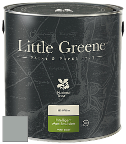 Краска Little Greene Ultimatt Intelligent Matt Emulsion матовая моющаяся краска цвет LG107 Bone China Blue