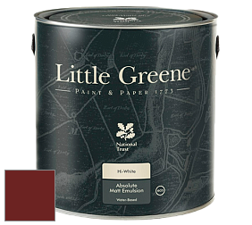 Краска Little Greene Absolute Matt Emulsion матовая краска для потолка цвет LG15 Bronze Red