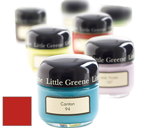 Краска Little Greene Sample Pot баночка краски цвет LG190 Atomic Red