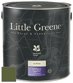 Краска Little Greene Intelligent Eggshell полуматовая моющаяся краска цвет NCS S 5540-G40Y 
