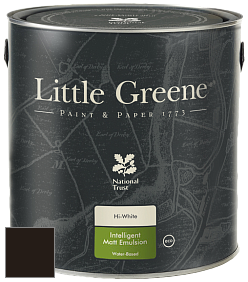 Краска Little Greene Ultimatt Intelligent Matt Emulsion матовая моющаяся краска цвет LG124 Chocolate Colour