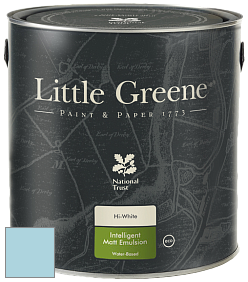 Краска Little Greene Ultimatt Intelligent Matt Emulsion матовая моющаяся краска цвет LG103 Sky Blue