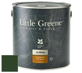 Краска Little Greene Traditional Oil Gloss высокоглянцевая масляная краска цвет LG88 Dark Brunswick Green