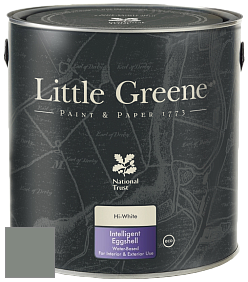Краска Little Greene Intelligent Eggshell полуматовая моющаяся краска цвет NCS S 5005-G20Y 