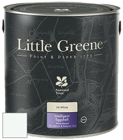Краска Little Greene Intelligent Eggshell полуматовая моющаяся краска цвет RAL 9003 