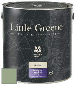 Краска Little Greene Intelligent Eggshell полуматовая моющаяся краска цвет NCS S 3020-G30Y 