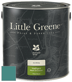 Краска Little Greene Ultimatt Intelligent Matt Emulsion матовая моющаяся краска цвет RAL 6033 