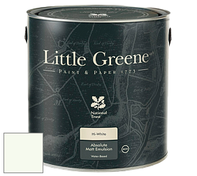 Краска Little Greene Absolute Matt Emulsion матовая краска для потолка цвет LG346 Haye White