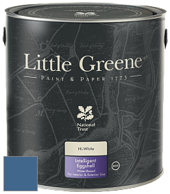 Краска Little Greene Intelligent Eggshell полуматовая моющаяся краска цвет RAL 5007 
