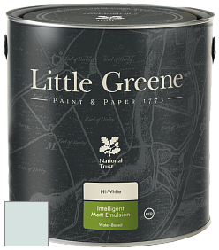 Краска Little Greene Ultimatt Intelligent Matt Emulsion матовая моющаяся краска цвет LG365 Celestial Blue - Mid