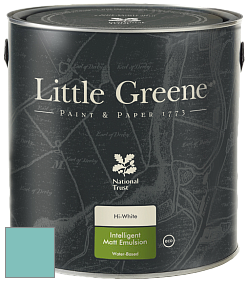 Краска Little Greene Ultimatt Intelligent Matt Emulsion матовая моющаяся краска цвет RAL 6027 
