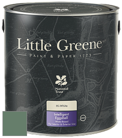 Краска Little Greene Intelligent Eggshell полуматовая моющаяся краска цвет NCS S 5020-G10Y 