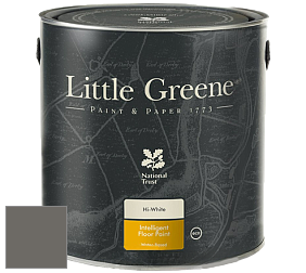 Краска Little Greene Intelligent Floor Paint полуглянцевая быстросохнущая краска цвет LG118 Dark Lead Colour