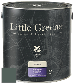 Краска Little Greene Intelligent Eggshell полуматовая моющаяся краска цвет NCS S 7010-B90G 
