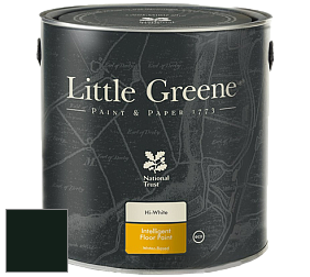 Краска Little Greene Intelligent Floor Paint полуглянцевая быстросохнущая краска цвет LGGr216 Obsidian Green