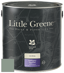 Краска Little Greene Intelligent Eggshell полуматовая моющаяся краска цвет NCS S 4010-G10Y 