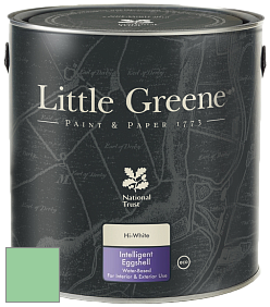 Краска Little Greene Intelligent Eggshell полуматовая моющаяся краска цвет NCS S 1040-G10Y 