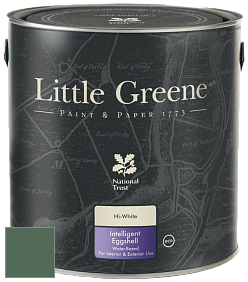 Краска Little Greene Intelligent Eggshell полуматовая моющаяся краска цвет NCS S 6020-G10Y 