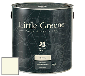 Краска Little Greene Absolute Matt Emulsion матовая краска для потолка цвет LG74 White Lead