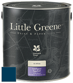 Краска Little Greene Intelligent Eggshell полуматовая моющаяся краска цвет LG207 Deep Space Blue