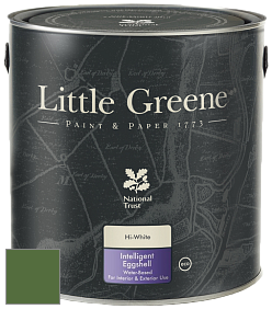 Краска Little Greene Intelligent Eggshell полуматовая моющаяся краска цвет NCS S 4550-G30Y 