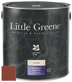 Краска Little Greene Intelligent Eggshell полуматовая моющаяся краска цвет LG140 Tuscan Red
