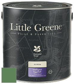 Краска Little Greene Intelligent Eggshell полуматовая моющаяся краска цвет NCS S 4040-G20Y 