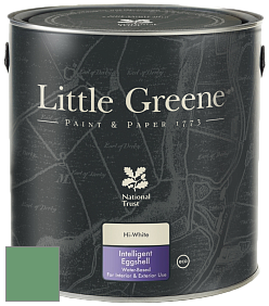 Краска Little Greene Intelligent Eggshell полуматовая моющаяся краска цвет NCS S 3040-G10Y 