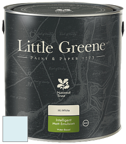 Краска Little Greene Ultimatt Intelligent Matt Emulsion матовая моющаяся краска цвет LG248 Delicate Blue