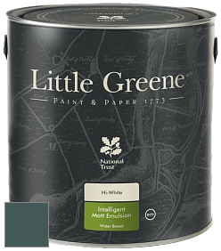 Краска Little Greene Ultimatt Intelligent Matt Emulsion матовая моющаяся краска цвет LG312 Harley Green