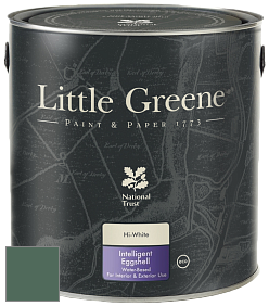 Краска Little Greene Intelligent Eggshell полуматовая моющаяся краска цвет NCS S 6020-G 