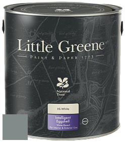 Краска Little Greene Intelligent Eggshell полуматовая моющаяся краска цвет NCS S 5005-B80G 