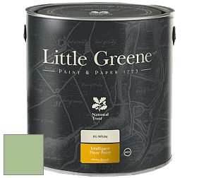 Краска Little Greene Intelligent Floor Paint полуглянцевая быстросохнущая краска цвет LG91 Pea Green