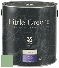 Краска Little Greene Intelligent Eggshell полуматовая моющаяся краска цвет NCS S 2030-G20Y 