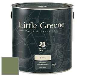 Краска Little Greene Absolute Matt Emulsion матовая краска для потолка цвет LGSt80 Sage Green