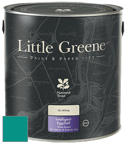 Краска Little Greene Intelligent Eggshell полуматовая моющаяся краска цвет NCS S 3050-B60G 
