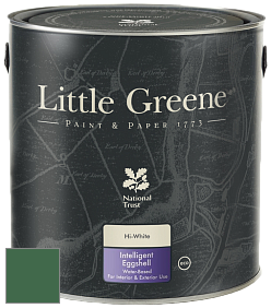 Краска Little Greene Intelligent Eggshell полуматовая моющаяся краска цвет NCS S 5040-G10Y 