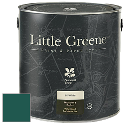 Краска Little Greene Intelligent Masonry Paint матовая колеруемая краска цвет LG96 Mid Azure Green